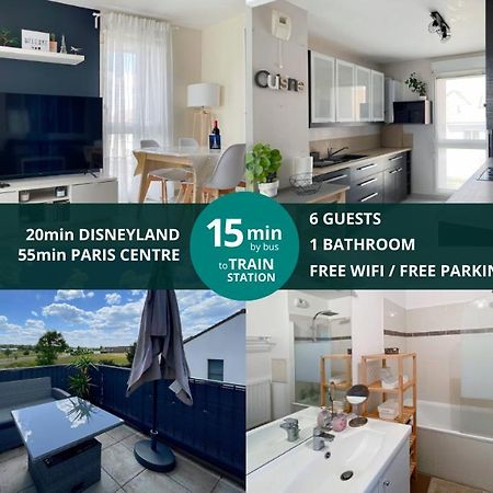 Le Chanteloupien - Appartement Pour 6 Proche Disneyland Paris מראה חיצוני תמונה